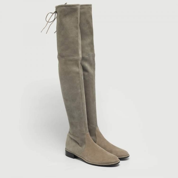 Stuart Weitzman Suede Over The Knee Two Tones Fall Winter Women's Boots Size 8 - Picture 3 of 16